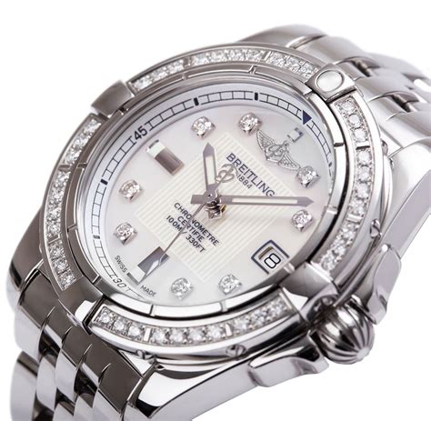 breitling womens diamond watches|breitling watch with diamonds.